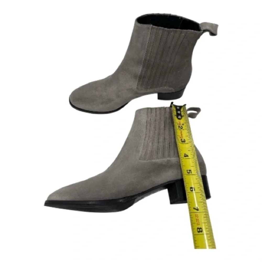 ATELIER MERCADAL Suede Gray Ankle Boots Chelsea boots size 38.5